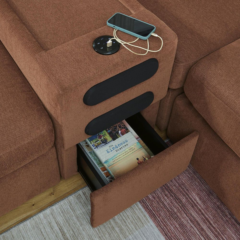 Ashley Modmax Console With Audio System In Spice, , large