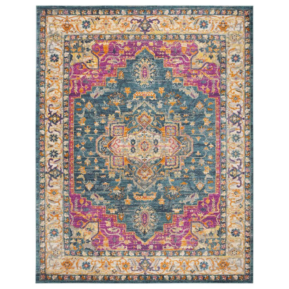 Safavieh Madison MAD202M 10" x 14" Blue Area Rug, , large