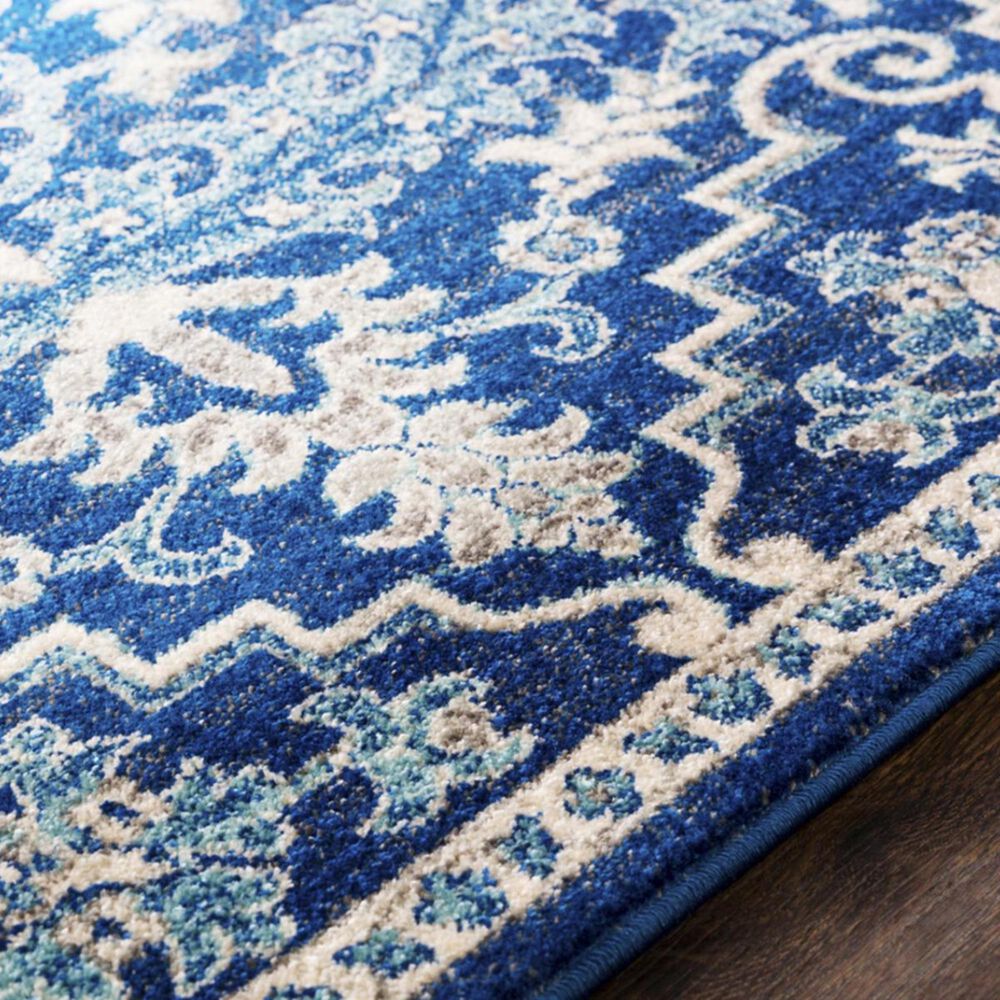 Surya Harput HAP-1068 5&#39;3&quot; x 7&#39;3&quot; Gray, Teal and Dark Blue Area Rug, , large