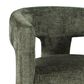 Waltham Gwen Open-Back Upholstered Arm Chair in Forest, , large