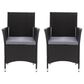 CorLiving Parksville Patio Dining Chair in Black and Ash Gray (Set of 2), , large