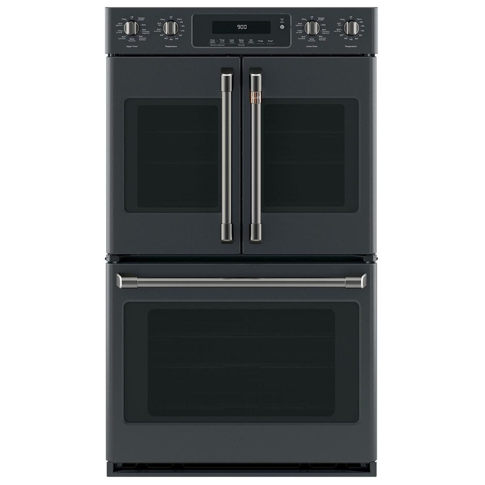 Cafe Handle and Knob Kit for Double Wall Oven in Brushed Black, , large