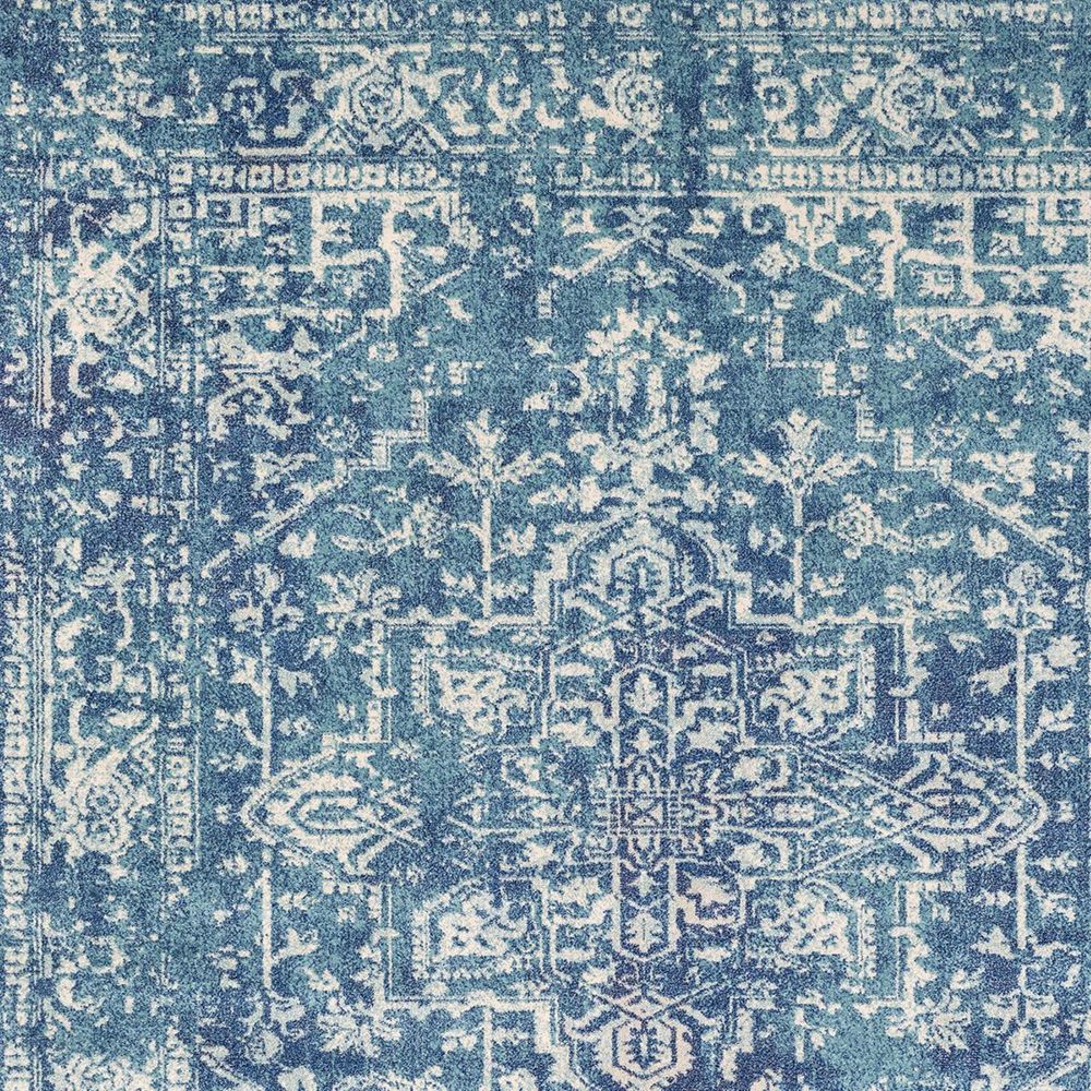 Surya Harput HAP-1023 2&#39; x 3&#39; Teal, Dark Blue and Beige Scatter Rug, , large