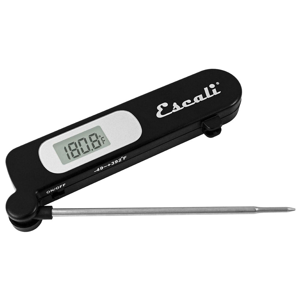 Kitchen Supply Folding Digital Thermometer in Black, , large