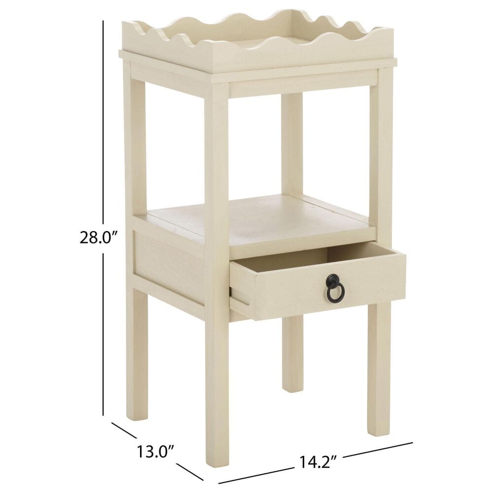 Safavieh Darlyn One Drawer Accent Table in Sand, , large