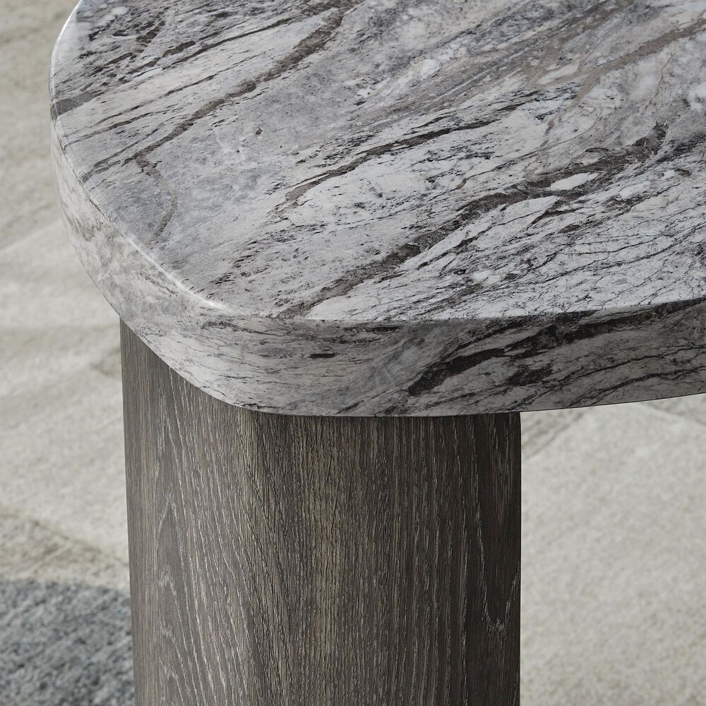 Ashley Surmour End Table in Gray and Brown, , large