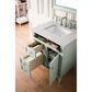 James Martin Vanities Brittany 30" Single Bathroom Vanity in Sage Green with 3 cm Eternal Jasmine Pearl Marble Top and Rectangle Sink, , large