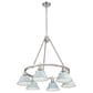 Golden Lighting Orwell 6-Light Chandelier with Dusky Blue Shade in Pewter, , large