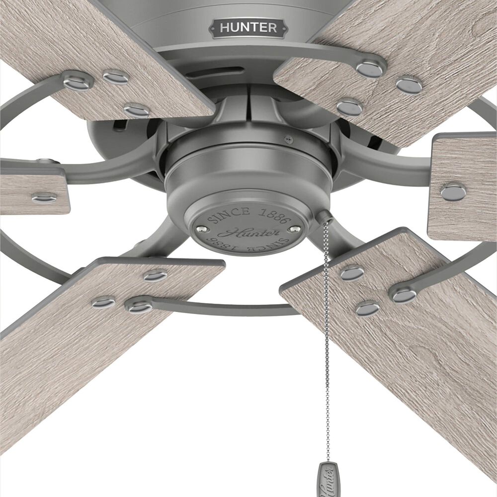 Hunter Gilrock 52&quot; Ceiling Fan in Matte Silver, , large