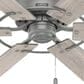 Hunter Gilrock 52" Ceiling Fan in Matte Silver, , large