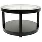 Waltham Urban Icon Round Cocktail Table in Polished Black, , large