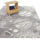 Balta Rugs Castoldi Space Planets 5"3" x 7" Grey Kids Area Rug, , large