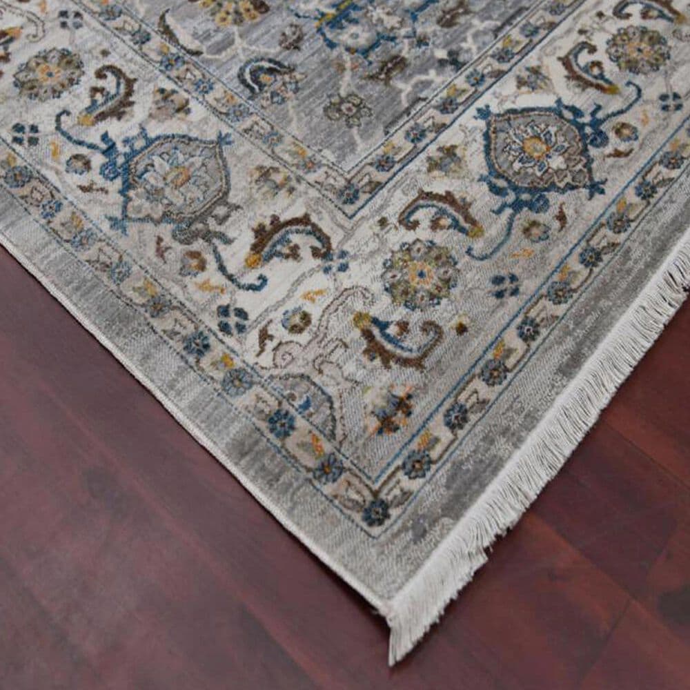 Amer Rugs Arcadia 2&#39;7&quot; x 10&#39; Gray Ivory Runner, , large