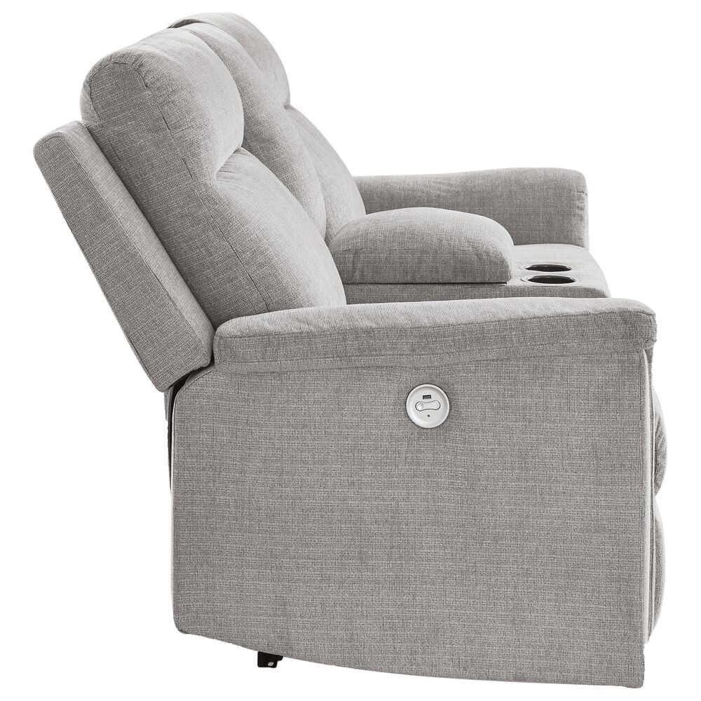Ashley Barnsana Power Reclining Loveseat in Ash, , large