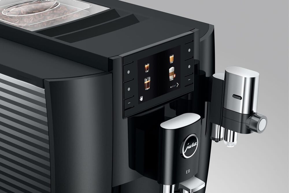 Jura E8 64 Oz Automatic Coffee Maker in Piano Black, , large