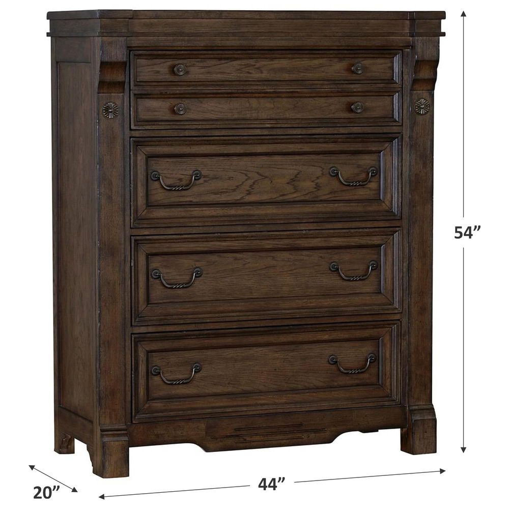 Sasha Lee Grand Teton Chest in Warm Brown Oak, , large