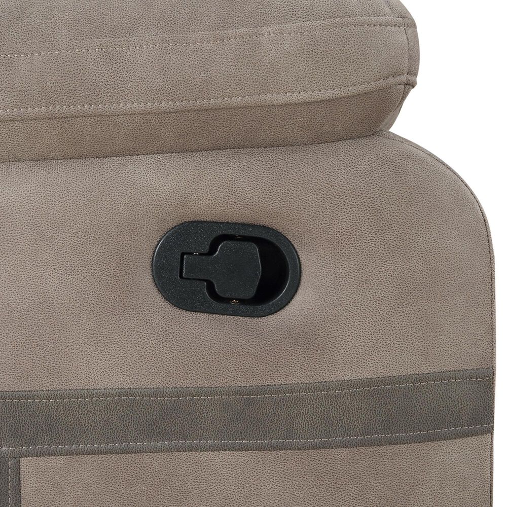 Steve Silver Abilene Manual Reclining Sofa with Drop-Down Console in Tan, , large