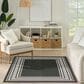Nourison Horizon HOZ03 Black 6" x 9" Indoor/Outdoor Area Rug, , large