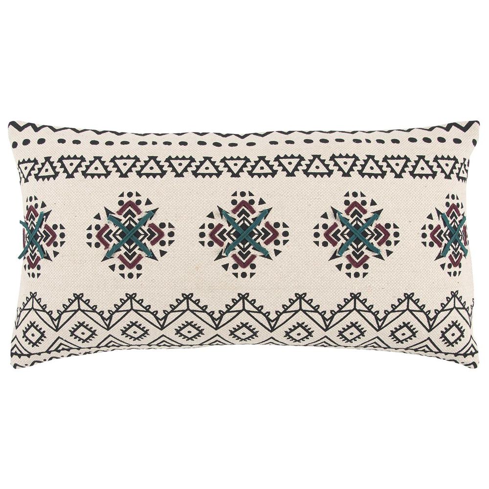 Rizzy Home 14" x 26" Down Pillow in Black, , large