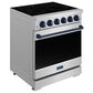 Thor Kitchen Gordon Ramsay 30" Professional Electric Range with Navy Blue Handle Kit in Stainless Steel, , large