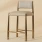 Club Collection By Sunpan Bayard Counter Stool in Napa Beige and Santa Cruz Oatmeal, , large