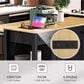 HOMLUX 47" Kitchen Island with Extendable Dining Table in Black, , large