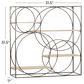 Maple and Jade 32" x 32" Wall Shelf in Charcoal Grey and Natural Brown, , large