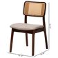 Baxton Studio Dannon Side Chair in Walnut Brown and Light Brown (Set of 2), , large