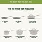 Green Pan Valencia Pro 11-Piece Cookware Set in Stainless Steel, , large