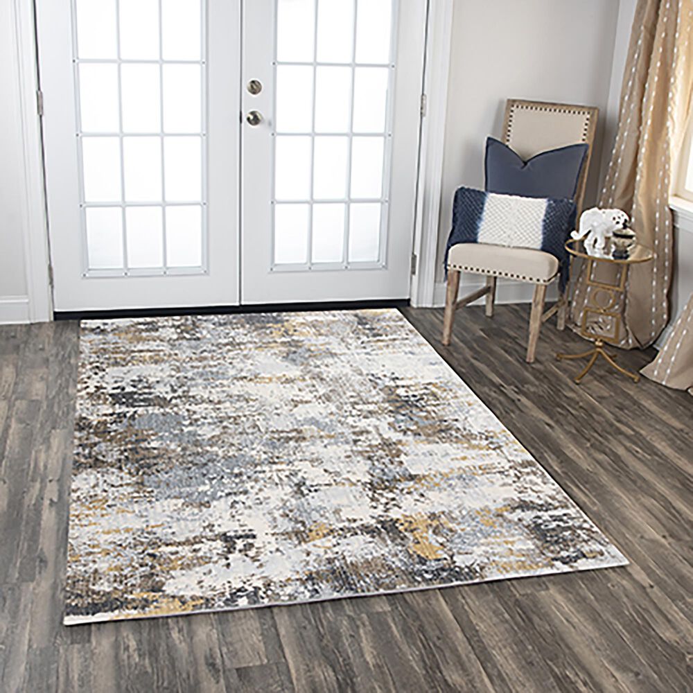 RIZZY Jasper Blue 5'2" x 7'9" Area Rug, , large