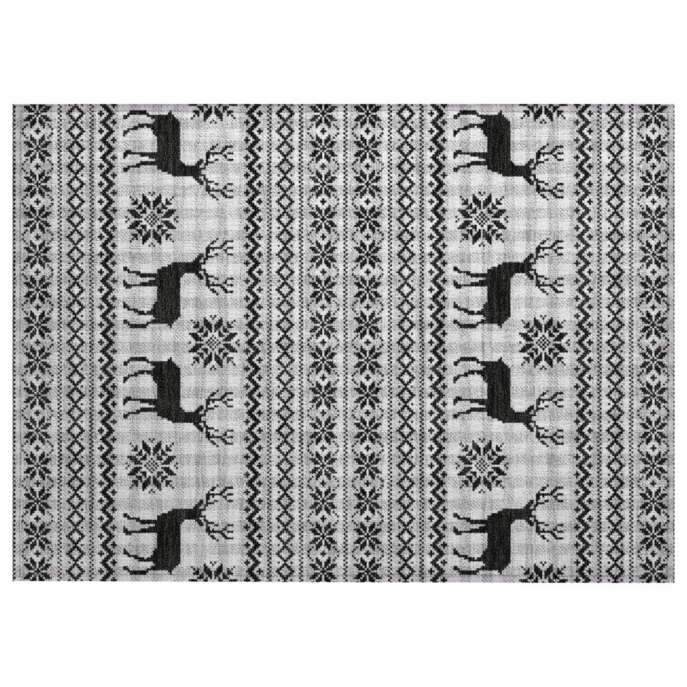 Dalyn Rug Company Wonderland WN28 2"6" x 3"10" Silver Indoor/Outdoor Area Rug, , large