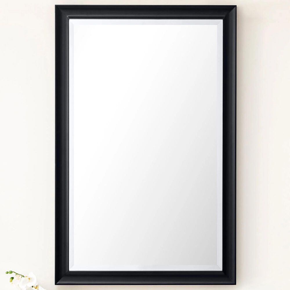 James Martin Vanities Glenbrooke 26" Rectangular Mirror in Black Onyx, , large