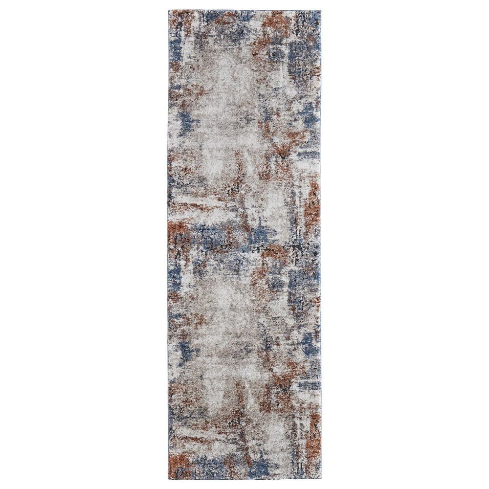 Feizy Gilmore 39MNF 2"6" x 8" Ivory and Multicolor Runner, , large
