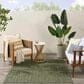 Nourison Horizon HOZ02 Green 8" x 10" Indoor/Outdoor Area Rug, , large
