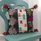 Rizzy Home Geometric 20" Down Filled Pillow in Magenta/Black, , large