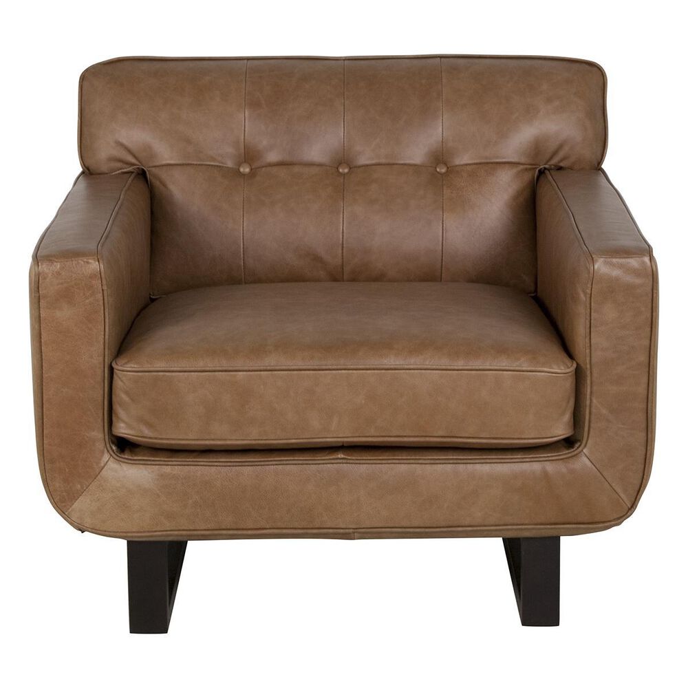 Interlochen Leather Chair in Camel, , large