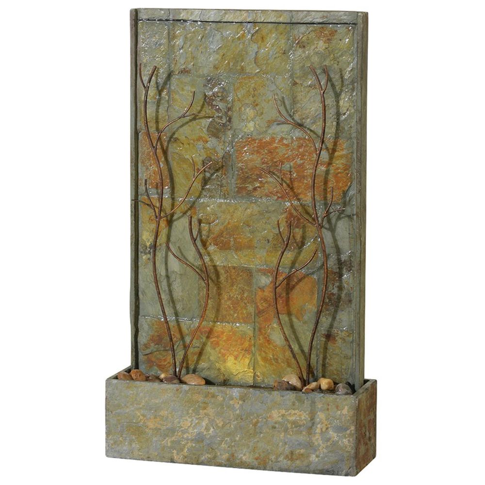 Kenroy Trailing Vines Floor Fountain in Slate And Copper, , large