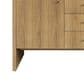 James Martin Vanities Hudson 60" Double Bathroom Vanity in Light Natural Oak with 3 cm White Zeus Quartz Top and Rectangular Sinks, , large