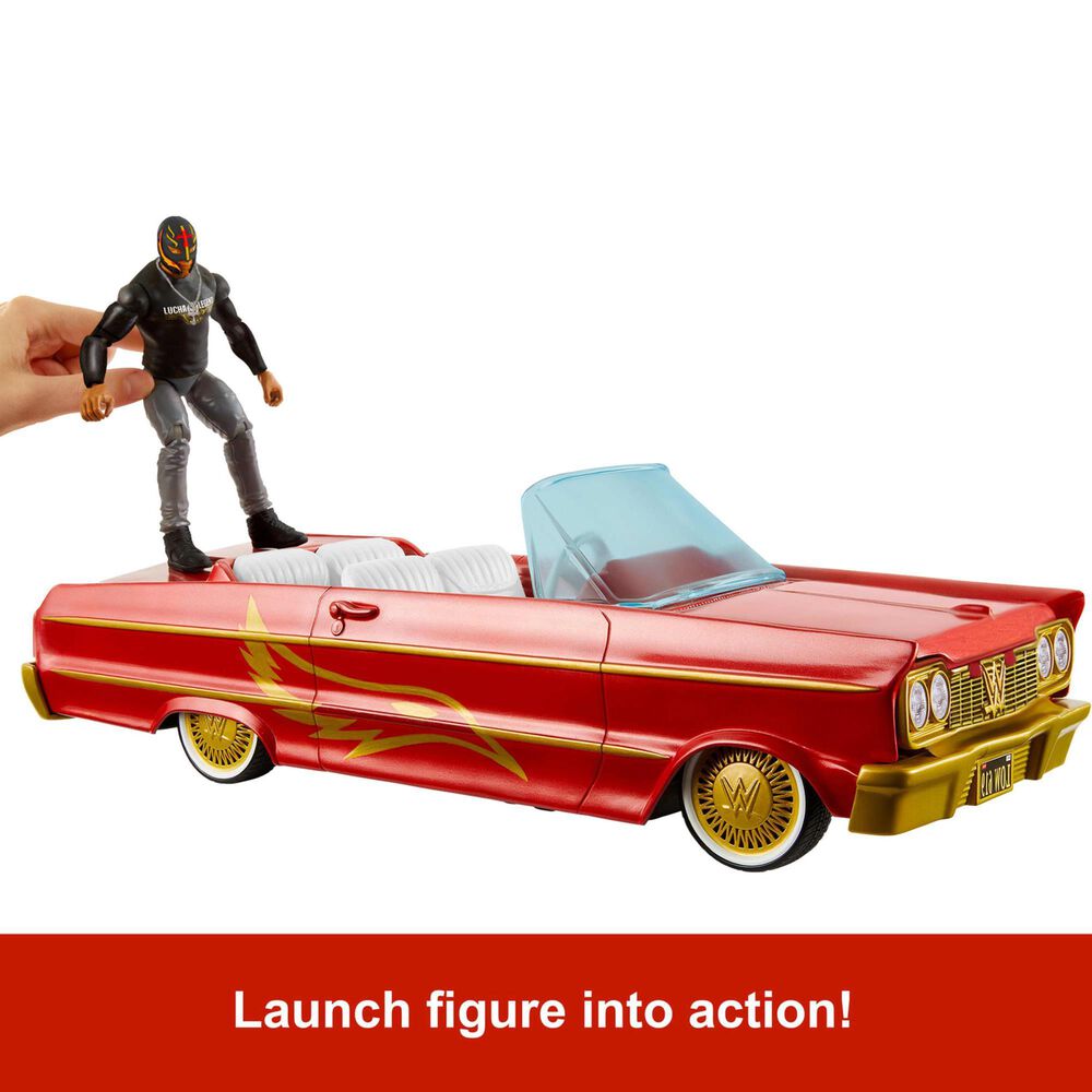 WWE WWE Lucha Low Rider Vehicle with Action Figure, , large