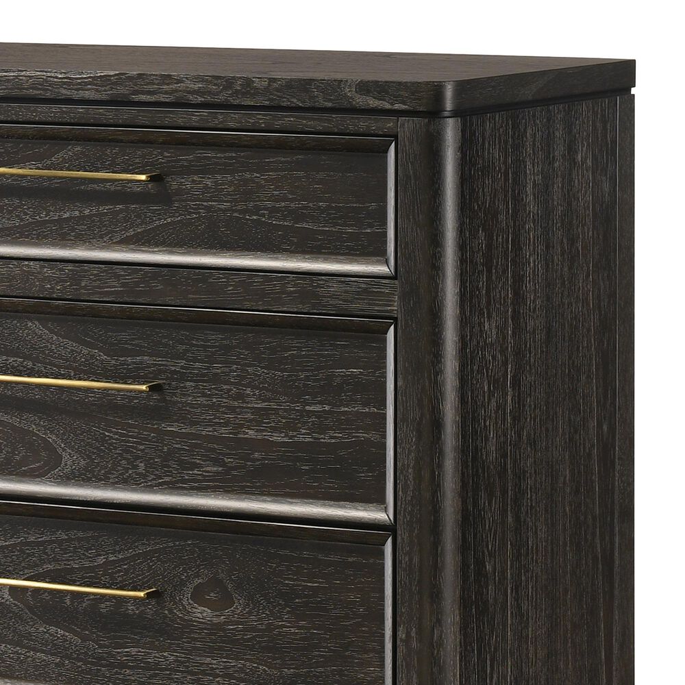 Crown Mark Ethel 5-Drawer Chest in Brown, , large