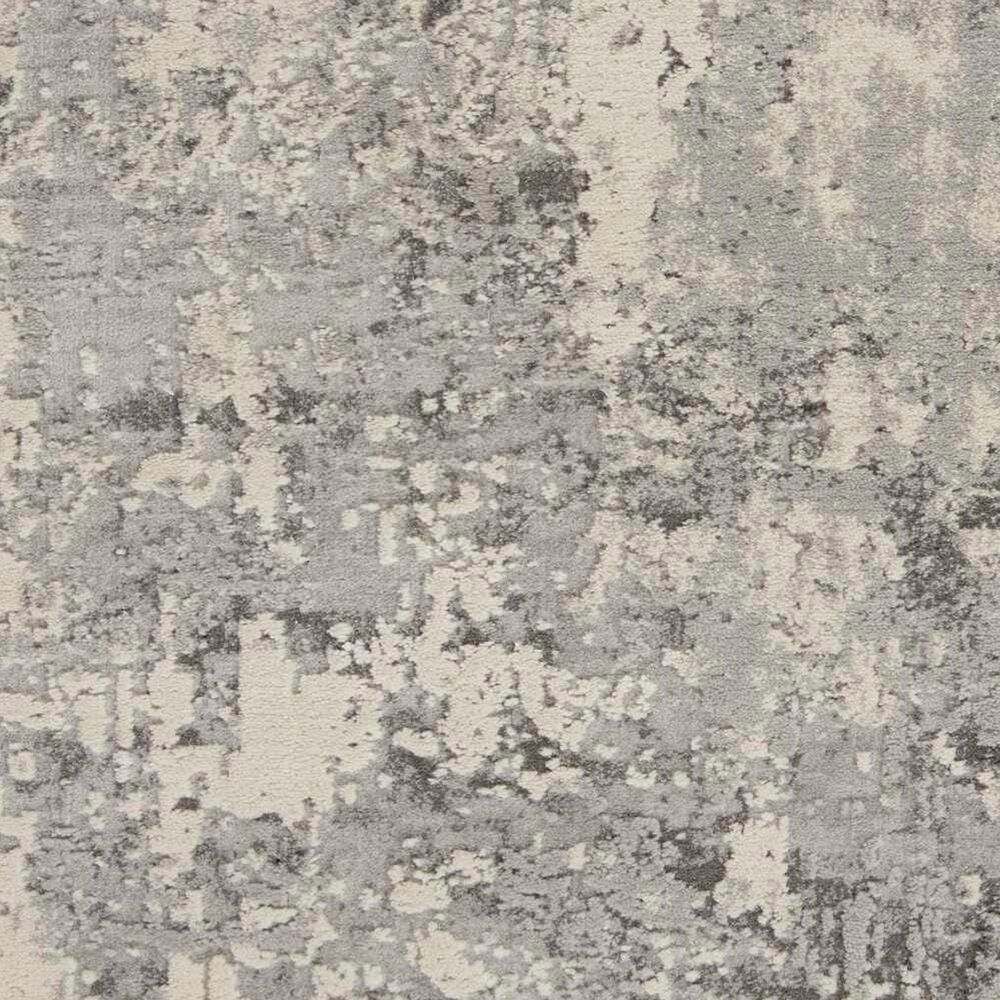 Nourison Rustic Textures Grey and Beige 5&#39;3&quot; Round Area Rug, , large