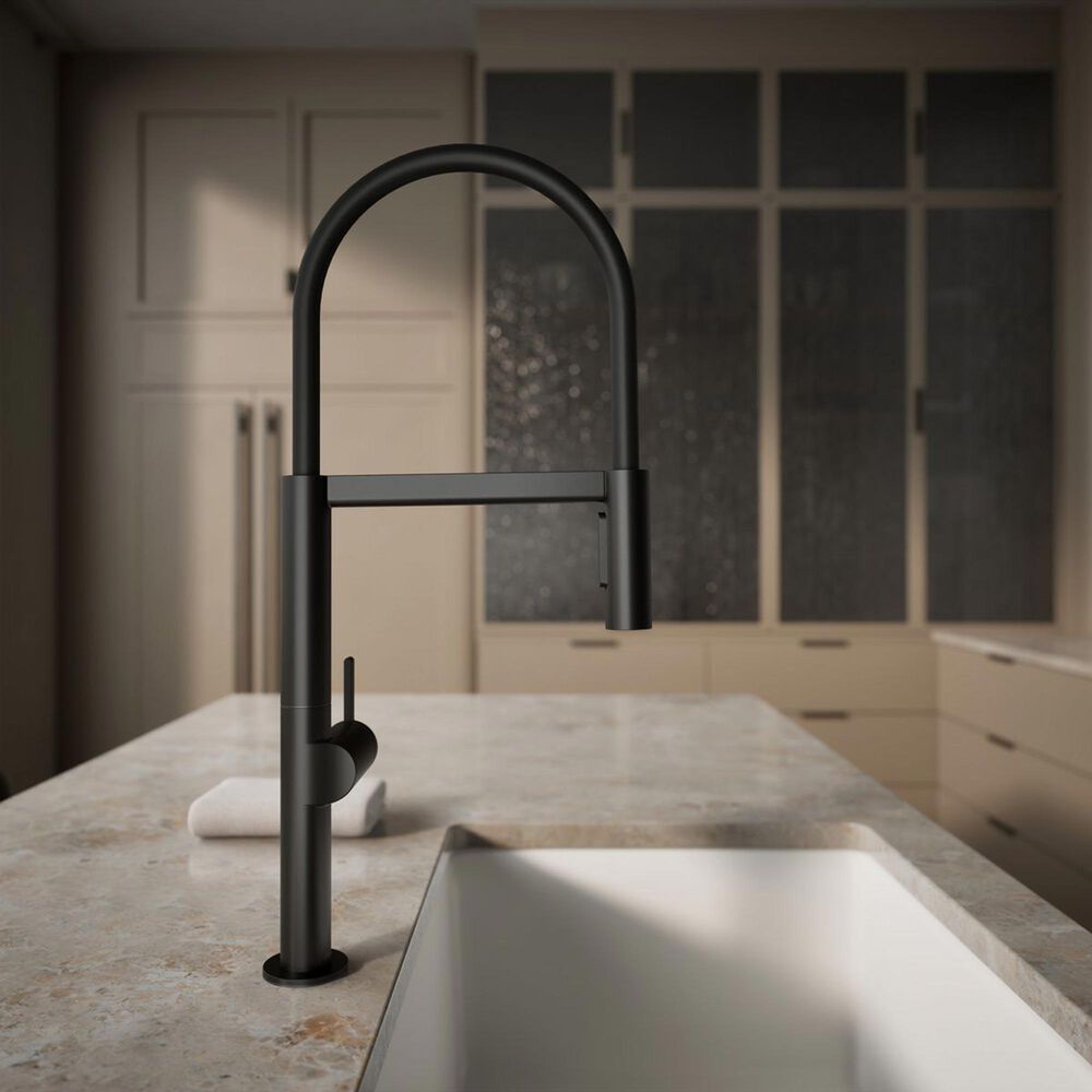 Kohler Components Semi-Professional Kitchen Sink Faucet in Matte Black, , large