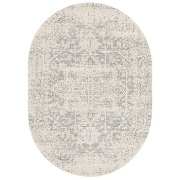 Surya Harput HAP-1024 6"7" x 9" Oval Charcoal, Light Gray and Beige Area Rug, , large