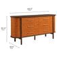 Modway Coralie 6-Drawer Dresser in Walnut Tan, , large