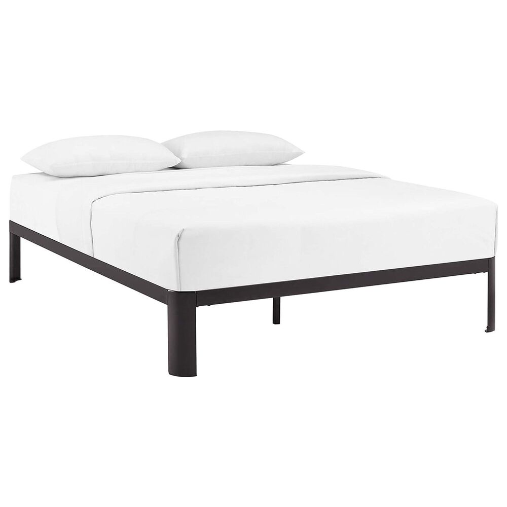 Modway Corinne Queen Platform Bed Frame in Brown, , large