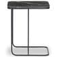 Four Hands Adalley End Table in Polished Black and Matte Black, , large
