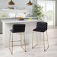 Lumisource Casper Counter Stool in Black/Gold (Set of 2), , large