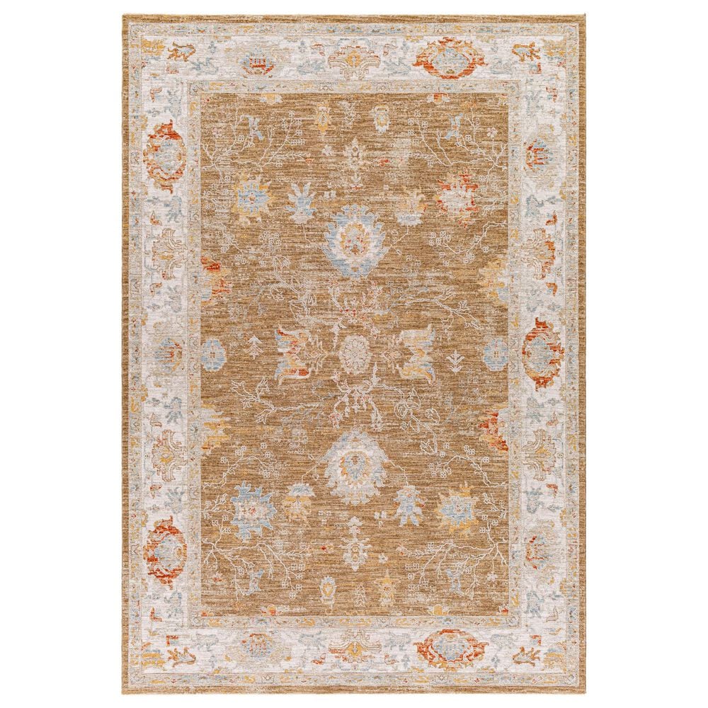 Surya Avant Garde 12" x 15" Orange, Blue and Beige Area Rug, , large