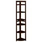 Regency Global Sourcing Flip Flop 67" Corner Folding Bookcase in Mocha Walnut, , large