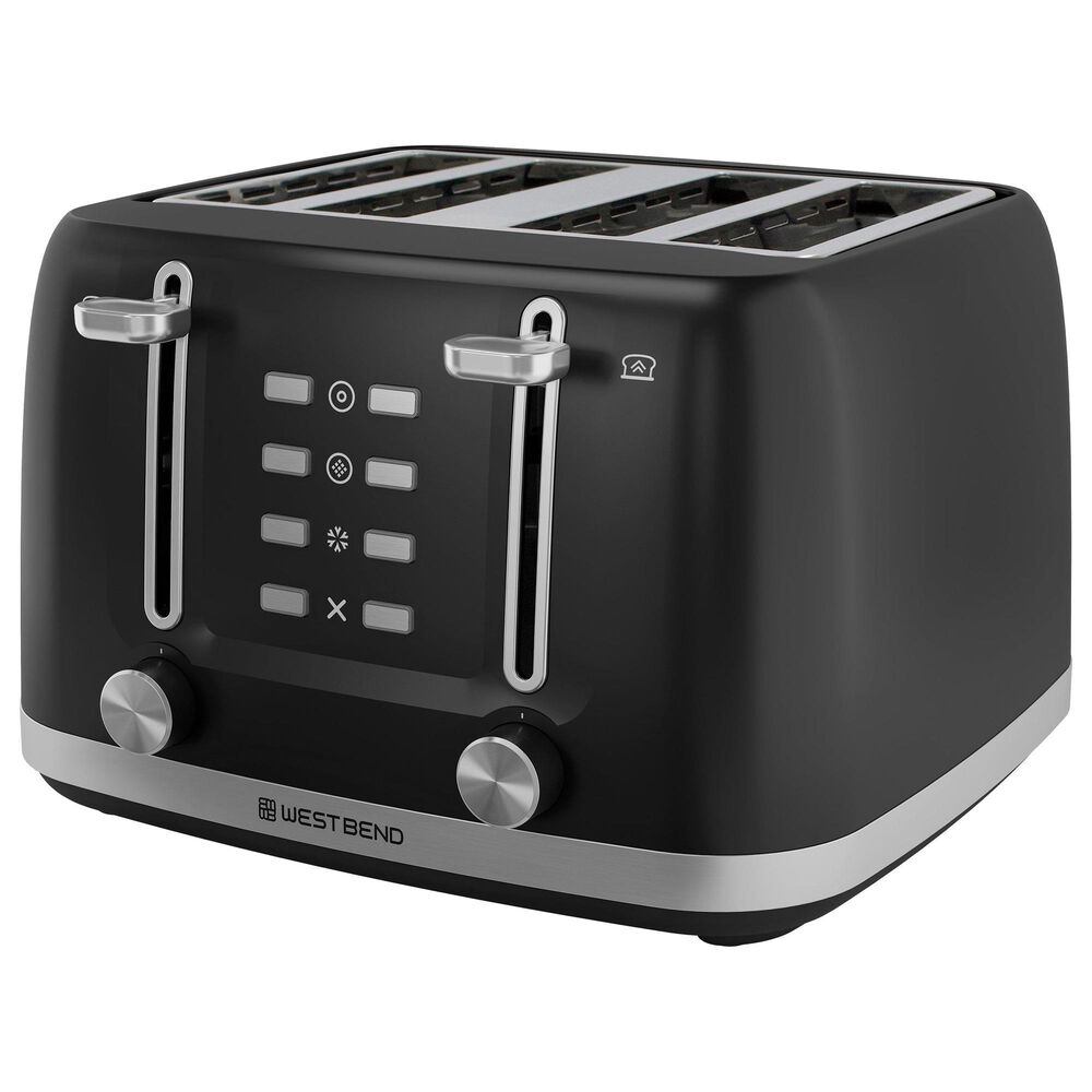 West Bend 4-Slice Toaster in Black, , large